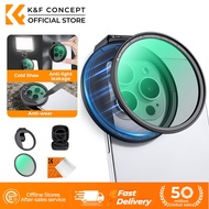 K&F CONCEPT Magnetic 67mm Phone Filter For iPhone/Samsung CPL ND2-ND32 With Clip Phone Lens Filter