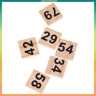 [Chiwanji1] 100pcs Wooden Number Tiles Cube Blocks For Board Game Crafts Kids Creative Game