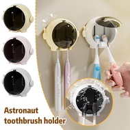 Electric Toothbrush Organizer, Wall Mounted, No Hole Required, For Bathroom Astronaut Design G7v0