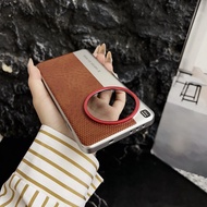 Luxury Electroplated Splice Leather PC Hard Case For OnePlus 13 One Plus 13 1+13 Shockproof Phone Co