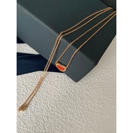 APM Fashion necklace letter logo double necklace titanium steel pendant elegant men's and women's je