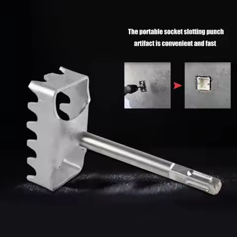 H4GE 86 Type Square/Round Hole Cutter Creative Electrical Box Socket Puncher