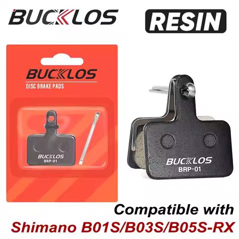 BUCKLOS Mtb Disc Brake Pads Resin Bicycle Hydraulic Brake Pads for Shimano B01S/B03S/B05S-RX Mountai
