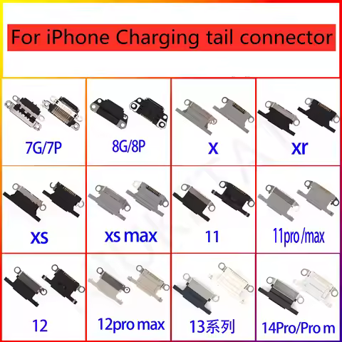 Mini USB Jack Charging Port Charger Dock Connector Flex For iPhone 7 X XS 11 Pro 11Pro max 12 13 min