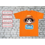 CARTOON PRINTING LOGO "CUTE COOL LUFFY" ADULT/KIDS CASUAL COTTON T-SHIRT SHORT SLEEVE *UNISEX* A87