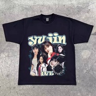 IVE An Yujin Girl Group American-Style Digital Direct-Print Breathable Printed Short-Sleeve Vintage 