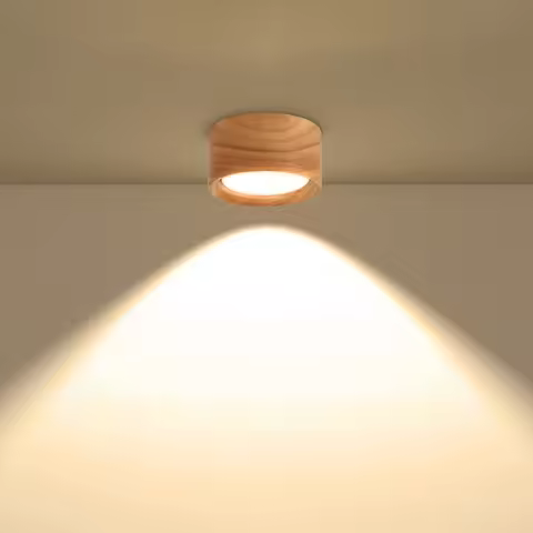 GX53 Downlight Wooden Ceiling Lamp 220V Indoor Decor Lamps Room Lighting Living Room Corridor LED Do