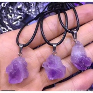 UNGU SMALL PURPLE Amethyst QUART AMETHYS STONE NECKLACE