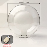 [DUJUDU] Ball In Ball G9 Globe Shade Replacement Clear White D80mm D100mm D120mm Fitter Opening Lamp