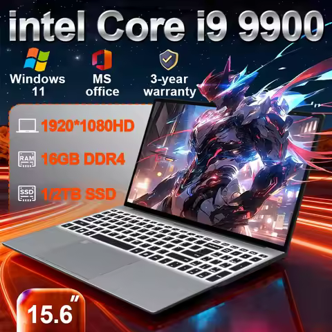 2026 New Intel Core i9 9900 Portable Laptop Computer 16GB DDR4 1TB 2TB SSD Windows 11 Pro Office Gam