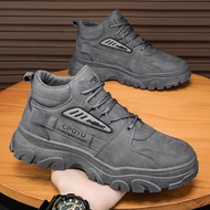 Safety shoes for men work kasut getah lelaki untuk kerja ankle security ankle boots winter new style