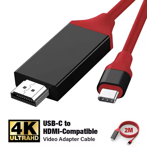 USB C to HDMI Cable 4K30hz High Speed Cord Connect Laptop and Phone to TV Compatible for MacBook Pro