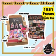 SNACK BOX KADO ULANG TAHUN KADO UNTUK PACAR HADIAH ULTAH MAKANAN MINUMAN UNIK FOTO CUSTOM 24 FEED MU