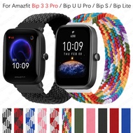 20mm Nylon Elastic Strap For Xiaomi Huami Amazfit Bip Lite / 1S / BIP 3 3pro / bip u pro / bip s Ban