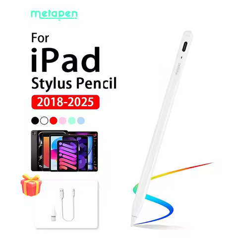Metapen A8 For iPad Pencil 2018-2026 Stylus Pen with Palm Rejection Tilt for iPad Accessories for iP