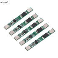 [woyao3] 5Pcs 1S 3.7V 3A Li-ion BMS PCM Battery Charge Discharge Protection Board PCM For 18650 Lipo