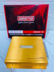 GRATIA รุ่น GT-967.4D Class D 4CH ระบบมอตเฟต ขับกลางแหลมรวม 16ดอกได้ สเปกเกาหลี 100%