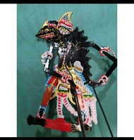 wayang kulit kertas mainan Patih Sabrangan HITAM tinggi-+60cm ukuran standar pentas pedalangan