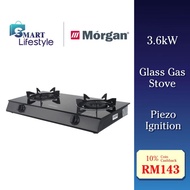 Morgan 3.6kW Tempered Glass Top Table Gas Stove MGS-8812G