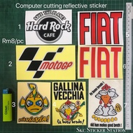 Moto GP/FIAT/Hard Rock Cafe /46 9 Sticker Cutting Design Overlapping Reflective #motogp #46 #469 #fi