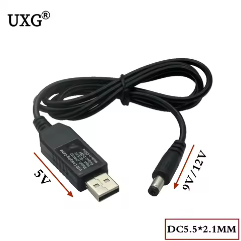 USB power boost line DC 5V to DC 9V / 12V Step UP Module USB Converter Adapter Cable 5.5*2.1mm Plug