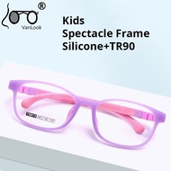 Kids Glasses Silica Gel Specs Kid Spectacle Frame Optic TR90 Silicone Eyeglasses For Children Replac