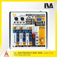 IVA V8FX 4 Mic 2 Stereo Mixer c/w FX, USB Pendrive In & Bluetooth