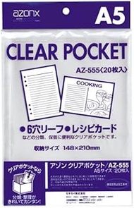 Azone Clear Pocket A5 AZ-555 (00), Set of 10