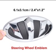 Kia Logo Kia Brenthon Logo Emblem Front Grille Rear Lid Trunk Steering Wheel Centre Rim Cap