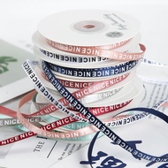 0.6cm Letter English Ribbon Ribbon Ribbon DIY Handmade Ribbon Cloth Ribbon Bouquet Gift Wrapping Rib
