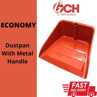 Plastic Dustpan with Metal Handle / Home Dustpan / Penyodok Sampah Dengan Batang Besi (Ready Stock)