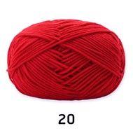 ไหมคอตตอนนม ยี่ห้อเจียวเหม่ย์ 4ply milk cotton อะคริลิค 50 กรัม พร้อมส่งจากไทย