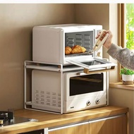 【SG Ready Stock】 Metal Microwave Oven Organizer Rack Oven Shelf, Oven Rack, Oven Holders, Toaster Rack Organizer Rack