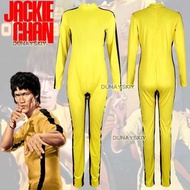 Of Game Death Suit Yellow Martial Artist Jumpsuit Kung Fu Uniform Clothes Tracksuit