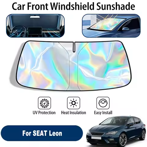 Car Windshield Sun Shade UV Reflective Sun Visor Protection Cover For SEAT Leon 1P 5F KL1 2005-2026