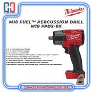 MILWAUKEE M18 FUEL GEN2 MID TORQUE 1/2" IMPACT WRENCH (BARE TOOL)-(M18 FMTIW2F12-0X0)