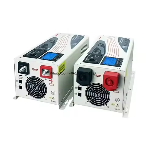 Solar Hybrid Inverter 1000W-6000W Single AC to AC Pure Sine Wave 50Hz Inverter Charger