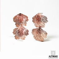 Aztique ต่างหูเงินแท้ ปะการัง Coral Earrings Gift Jewelry Handmade ต่างหู vs