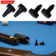 CRAFTSERIES 1PC Dust-Proof Anti-Impact Pool Cue Butt Cap Threaded Round Soft Rubber Bumper Protector