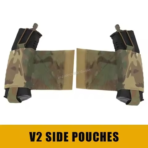Ferro V2 Side Pouch Tactical Vest Elastic Radios Holder Bag Magazine Pouches FCPC V5 Pocket Airsoft 