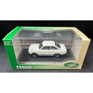 EBBRO 1/43 Mazda Familia Presto Rotary Coupe Limited Edition, White Body with Black Interior, with O