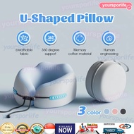 [SG STOCK] U-Shaped Neck Pillow Memory Foam Soft Travel Pillow Sleeping Airplane Car Pillow