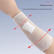 JWENTY Elastic Net Tubular Bandage, Retainer Breathable Mesh Bandage, Breathable Bandage Elastic Spandex White Wrist/Elbow/Knee/Ankle