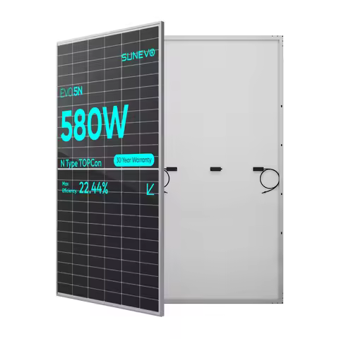 Sunevo Factory Sells 545W 550W N-Type Topcon Solar Energy Panels With Tuv Certificate for Solar Syst