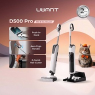 Uwant D500 Pro Wet Dry Vacuum | 180° Ultra Lie-Flat | IPX6 Roller | Push-In Docking