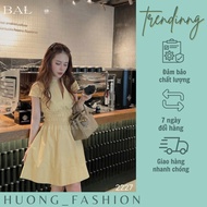 Huong fashion elastic waist dress
