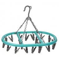 G.House Online SAKU ห่วงตากผ้า 20 ตัวหนีบ ขนาด 42x29.5x2.6ซม. TG52230 สีเขียว-เทา ของแท้