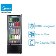Midea 187L Showcase Chiller / Upright Showcase / Display Chiller MDRZ263FGG30 MDRZ-263FGG30 MSC186BE