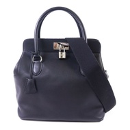 HERMES Swift皮革Toolbox 26銀扣手挽肩背兩用袋