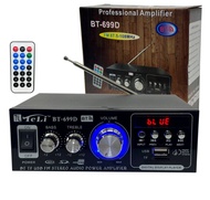 600W 2 Channel Power Amplifier Wireless Karaoke BT-198A Amplifier Audio Stereo Bluetooth Amp FM USB